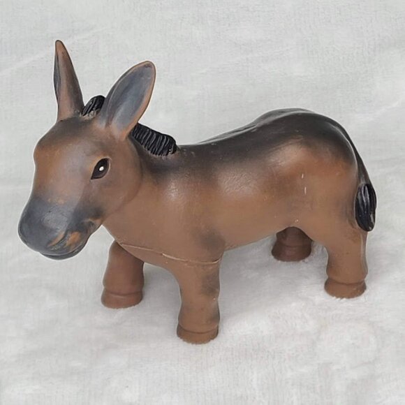 2005 Donkey Rubber Figure Kids Baby Bath Toy Farm Animal - Picture 2 of 11